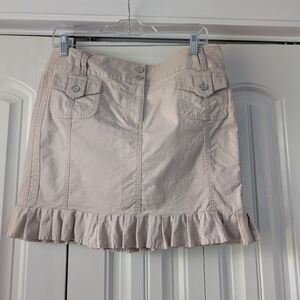 White House Black Market Tan Mini Pencil Skirt